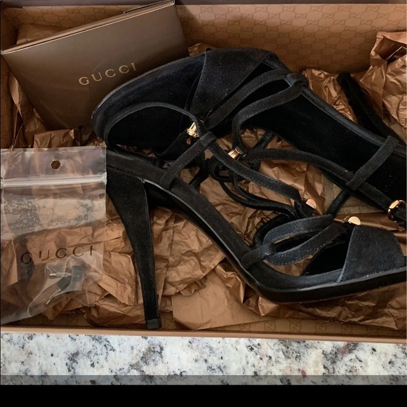 🖤SOLD!🖤Authentic Gucci Strappy Heels - Picture 9 of 10
